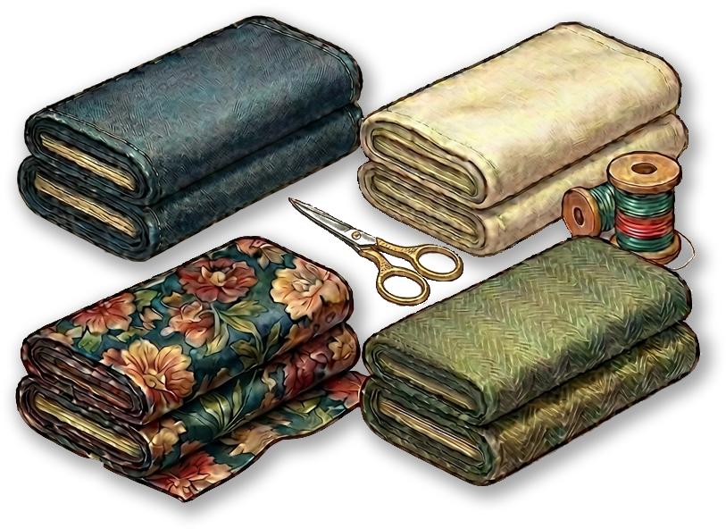 Fabric, Thread, Buttons, & Notions